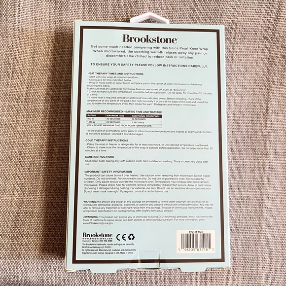 Brookstone Ice Pack Reusable Hot Cold Knee Wrap Silicone Bead Reduces Swelling - Picture 2 of 10